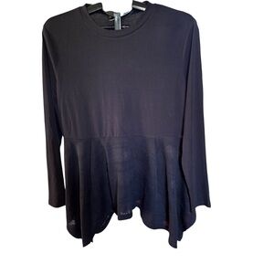 Serena Williams flounce peplum top size L